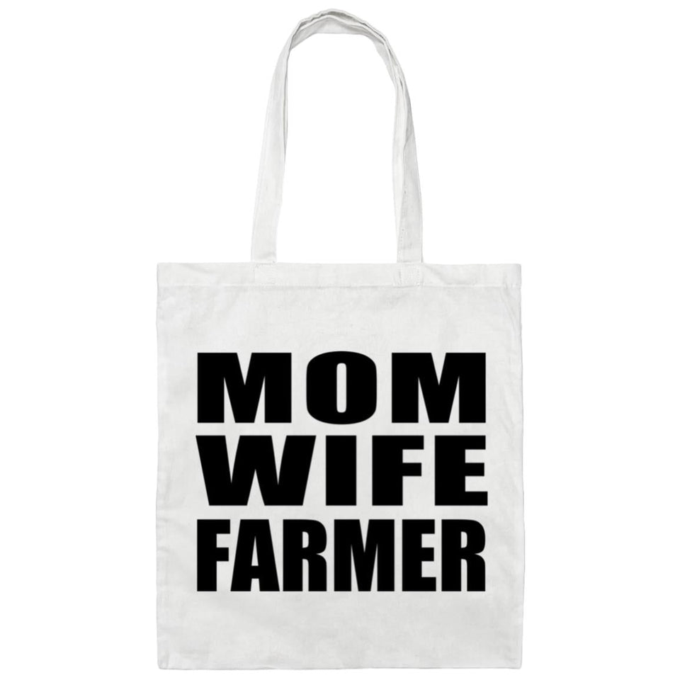 Mom Wife Farmer - Tote Bag White