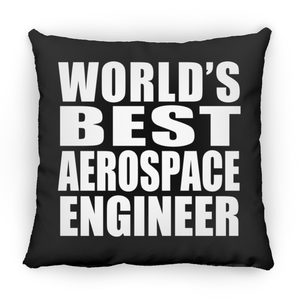 World's Best Aerospace Engineer - Throw Pillow Black