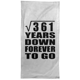 19th Anniversary Square Root of 361 Years Down Forever To Go - Hand Towel