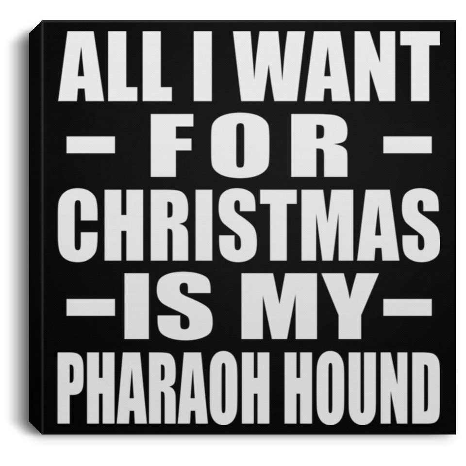 All I Want For Christmas Is My Pharaoh Hound - Canvas Square