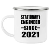 Stationary Engineer Since 2021 - 12oz Camping Mug