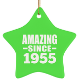 69th Birthday Amazing Since 1955 - Star Ornament