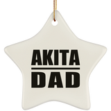 Akita Dad - Star Ornament