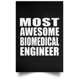 Most Awesome Biomedical Engineer - Poster Portrait