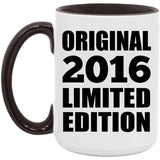 8th Birthday Original 2016 Limited Edition - 15oz Accent Mug Black