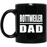 Rottweiler Dad - 11oz Coffee Mug Black
