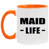 Maid Life - 11oz Accent Mug Orange