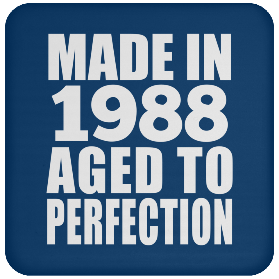 36th Birthday Made In 1988 Aged to Perfection - Drink Coaster