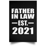 Father In Law Established EST. 2021 - Poster Portrait