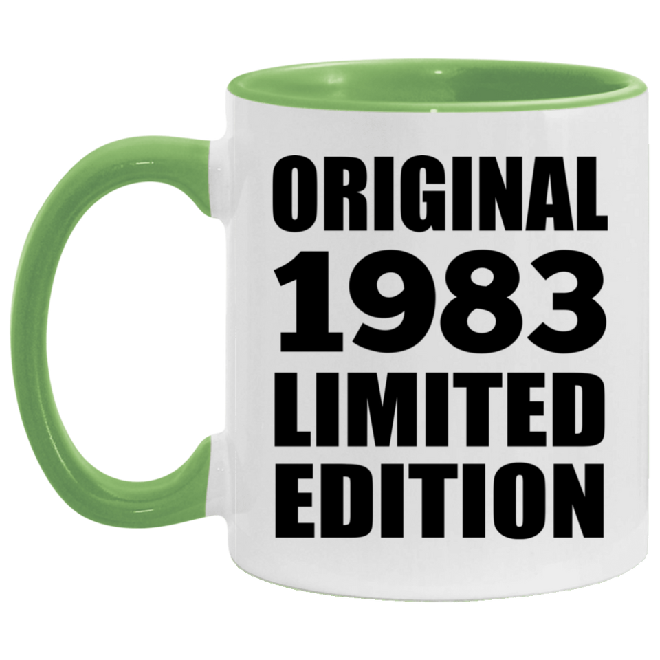 41st Birthday Original 1983 Limited Edition - 11oz Accent Mug Green