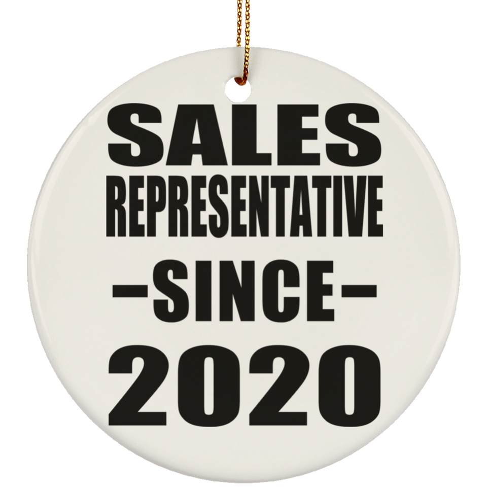 Sales Representative Since 2020 - Circle Ornament