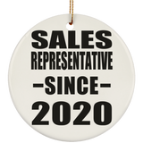 Sales Representative Since 2020 - Circle Ornament
