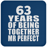 63rd Anniversary 63 Years Of Being Mr Perfect - Drink Coaster