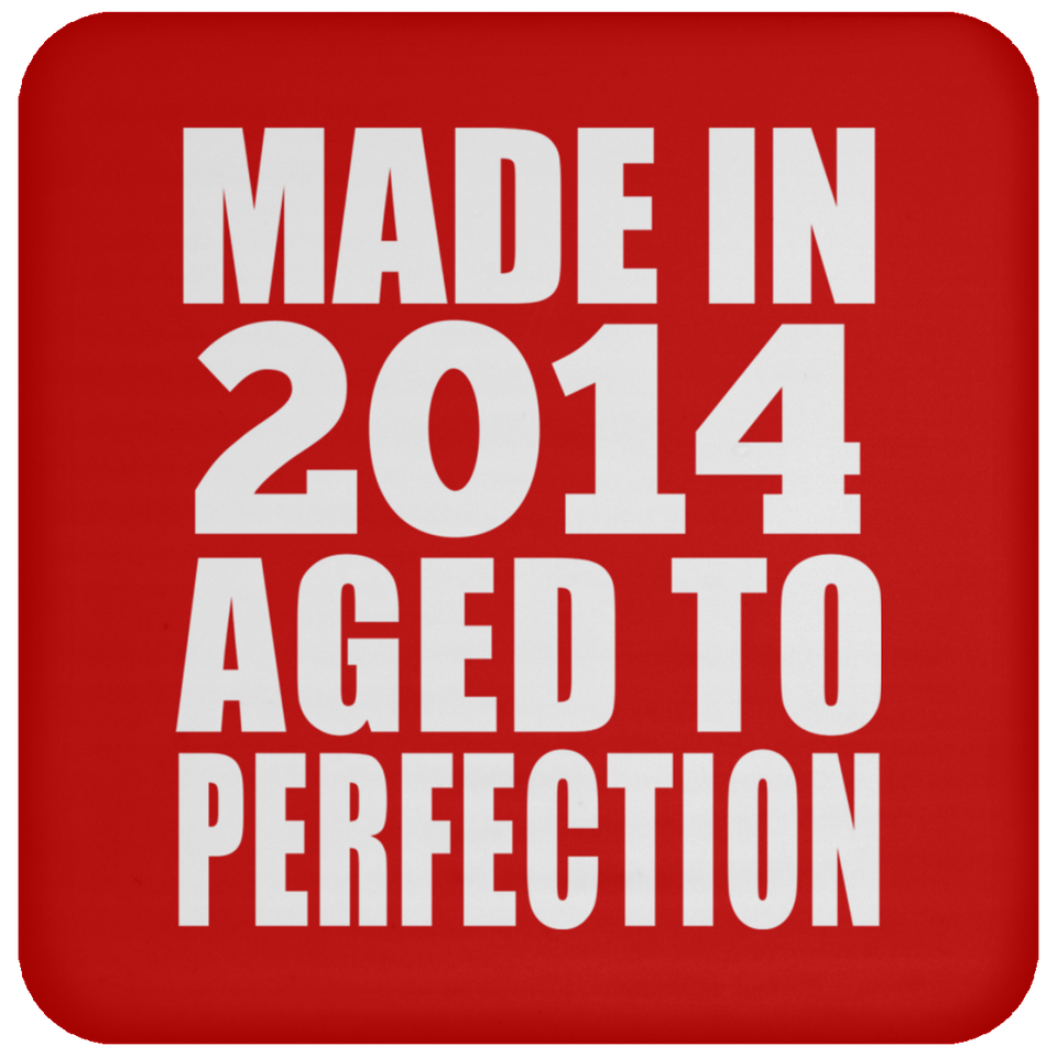 9th Birthday Made In 2014 Aged to Perfection - Drink Coaster