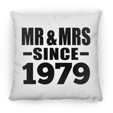 45th Anniversary Mr & Mrs Since 1979 - Throw Pillow