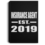 Insurance Agent Established EST. 2019 - Canvas Portrait