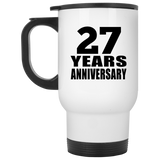 27th Anniversary 27 Years - White Travel Mug