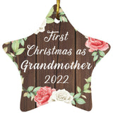 First Christmas As Grandmother 2022 - Star Ornament A