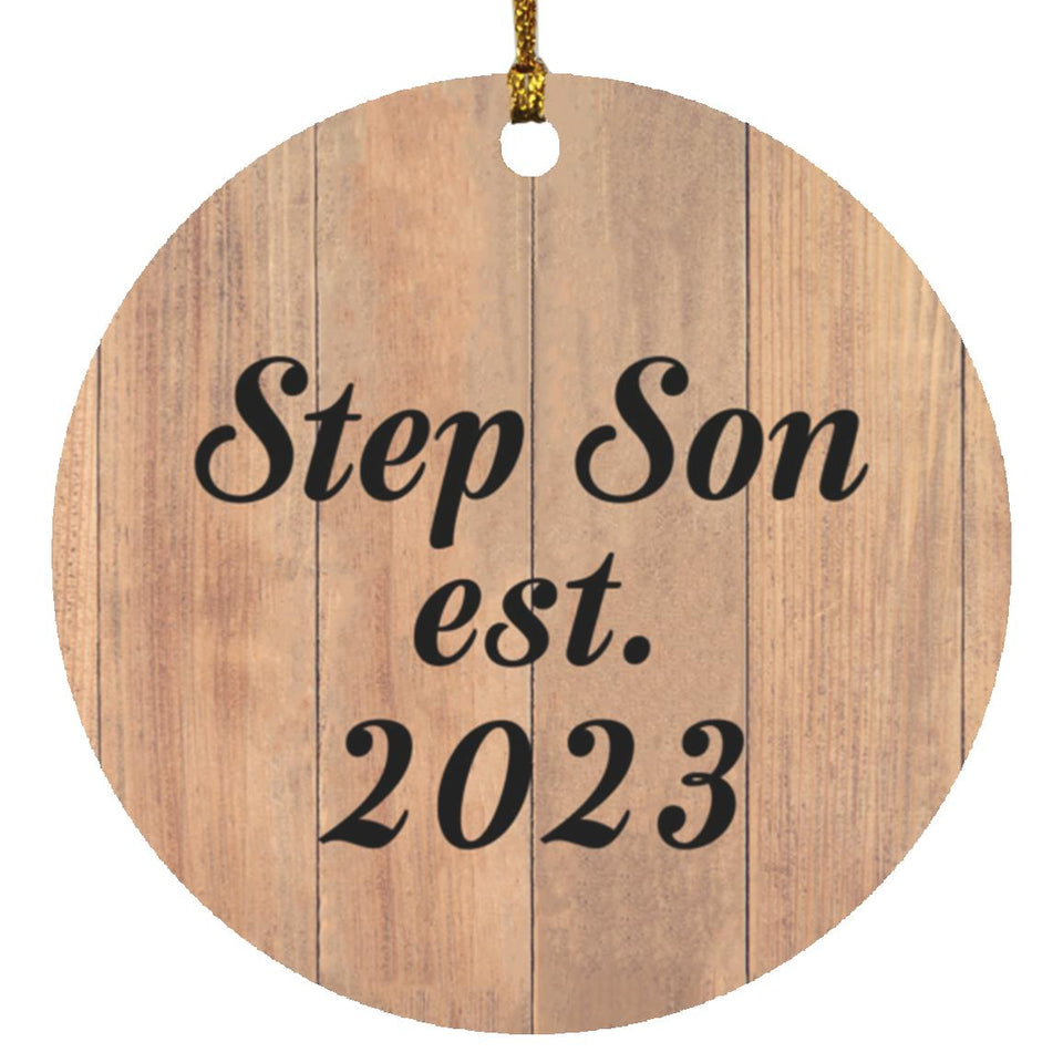 Step Son Established EST. 2023 - Circle Ornament C