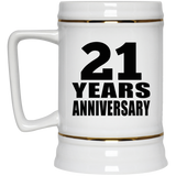 21st Anniversary 21 Years - Beer Stein