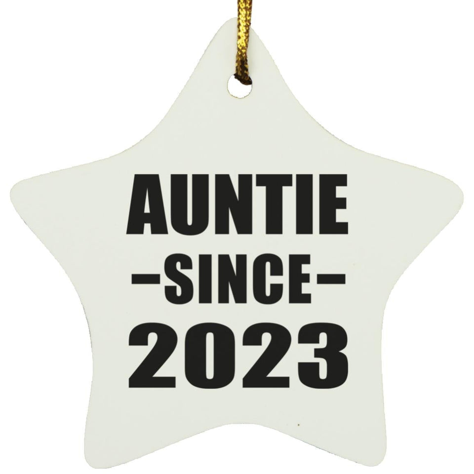 Auntie Since 2023 - Star Ornament