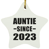 Auntie Since 2023 - Star Ornament