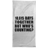 51st Anniversary 18,615 Days Together But Who's Counting - Hand Towel
