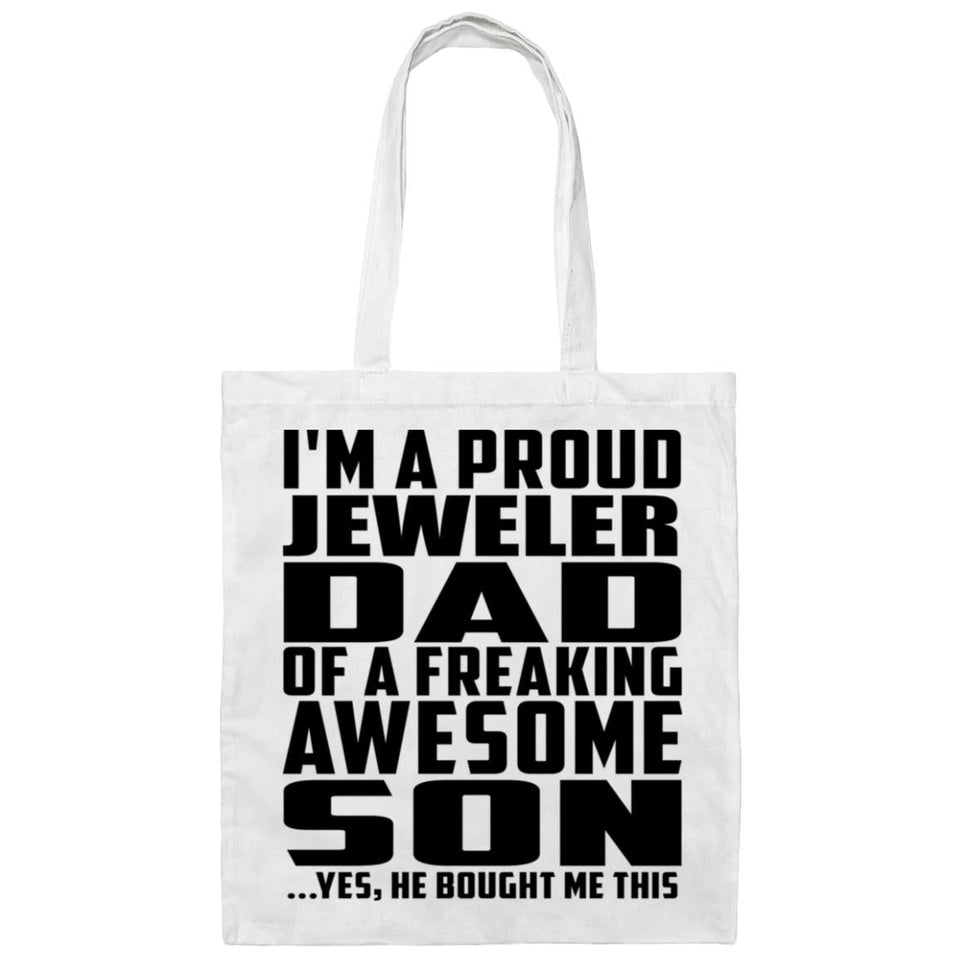 Proud Jeweler Dad Of Awesome Son - Tote Bag White