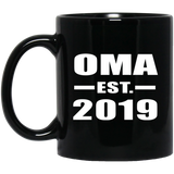 Oma Established EST. 2019 - 11oz Coffee Mug Black
