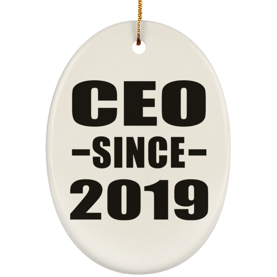 CEO Since 2019 - Oval Ornament