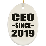 CEO Since 2019 - Oval Ornament