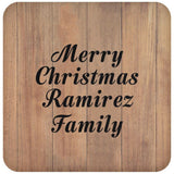 Merry Christmas Ramirez Family - Drink Coaster C
