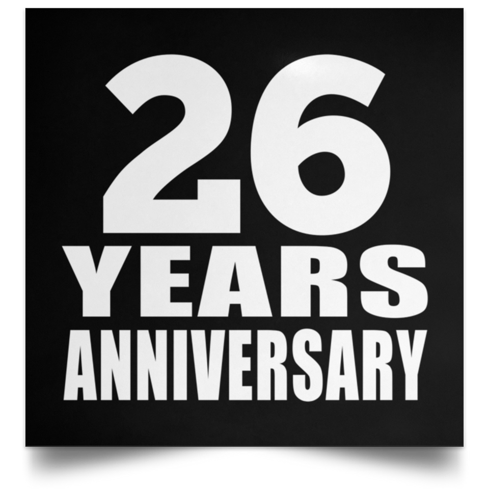 26th Anniversary 26 Years Anniversary - Poster Square