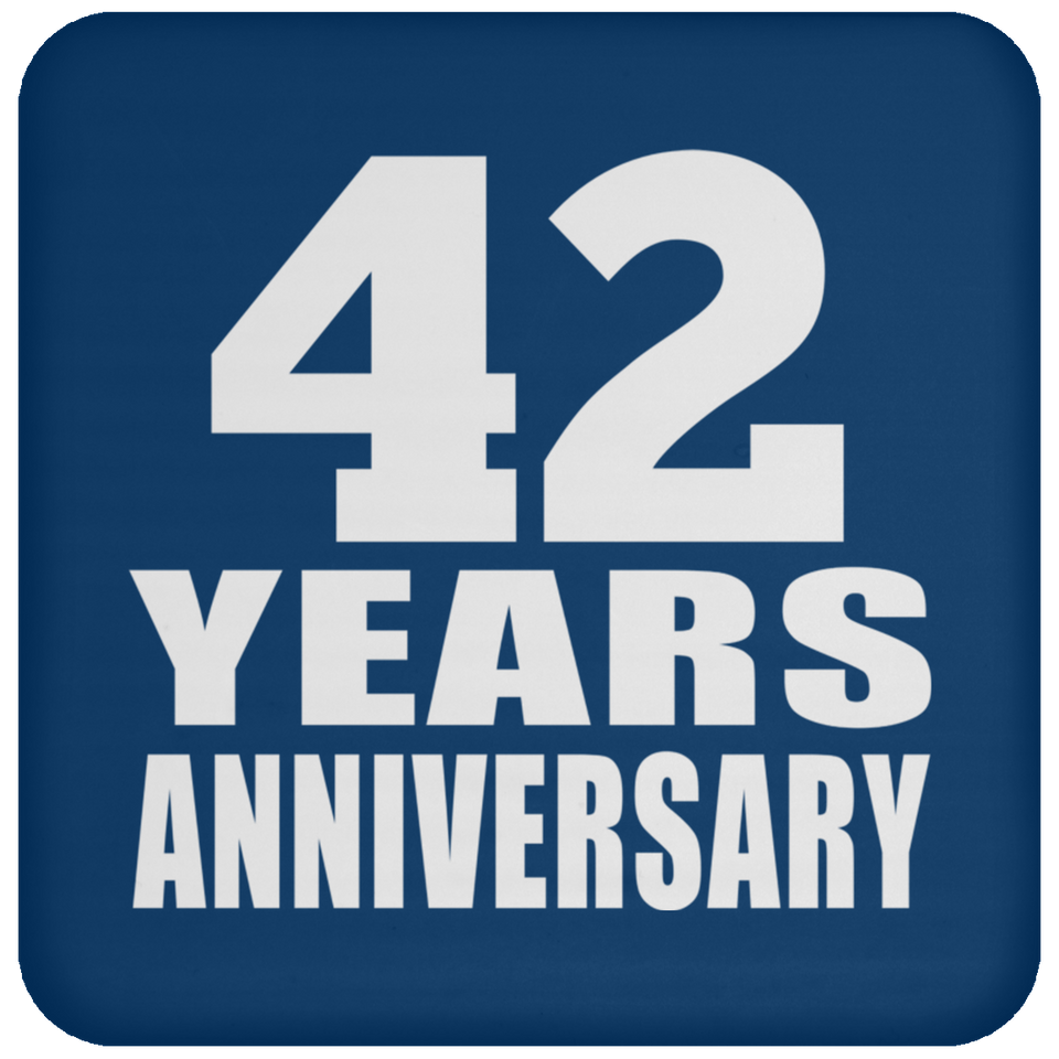 42nd Anniversary 42 Years - Drink Coaster