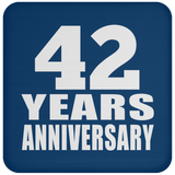 42nd Anniversary 42 Years - Drink Coaster