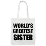 World's Greatest Sister - Tote Bag White