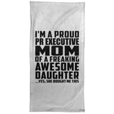 Proud Pr Executive Mom Of Awesome Daughter - Hand Towel
