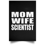 Mom Wife Scientist - Poster Portrait
