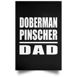 Doberman Pinscher Dad - Poster Portrait