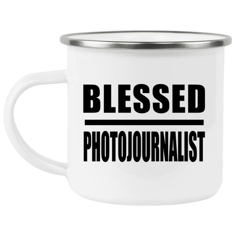 Blessed Photojournalist - 12oz Camping Mug
