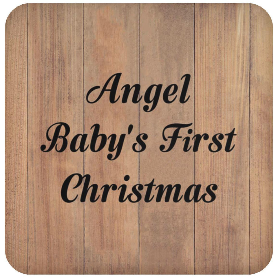 Angel Baby's First Christmas - Drink Coaster C