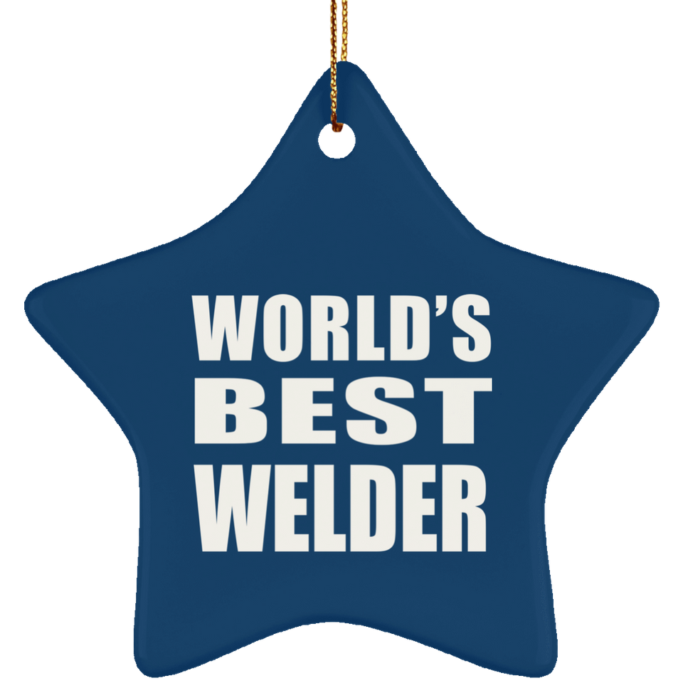 World's Best Welder - Star Ornament