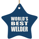 World's Best Welder - Star Ornament