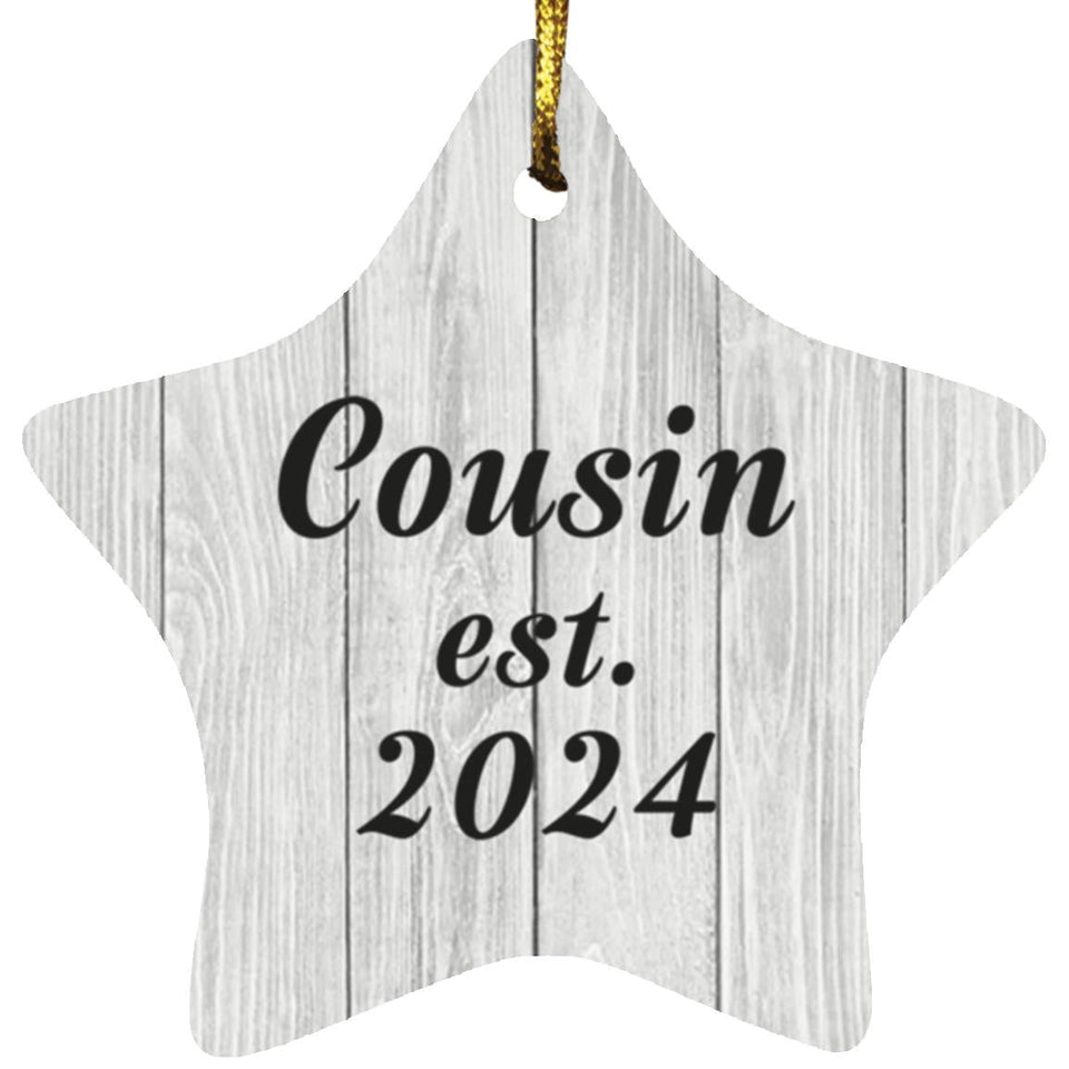 Cousin Established Est. 2024 - Star Ornament F