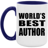 World's Best Author - 15oz Accent Mug Purple