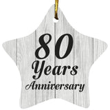 80th Anniversary 80 Years Anniversary - Star Ornament F