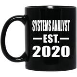Systems Analyst Established EST. 2020 - 11oz Coffee Mug Black
