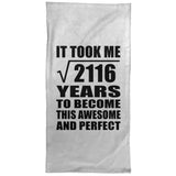 46th Birthday Took Square Root of 2116 Years To Awesome - Hand Towel