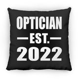 Optician Established EST. 2022 - Throw Pillow Black
