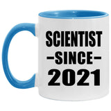 Scientist Since 2021 - 11oz Accent Mug Blue